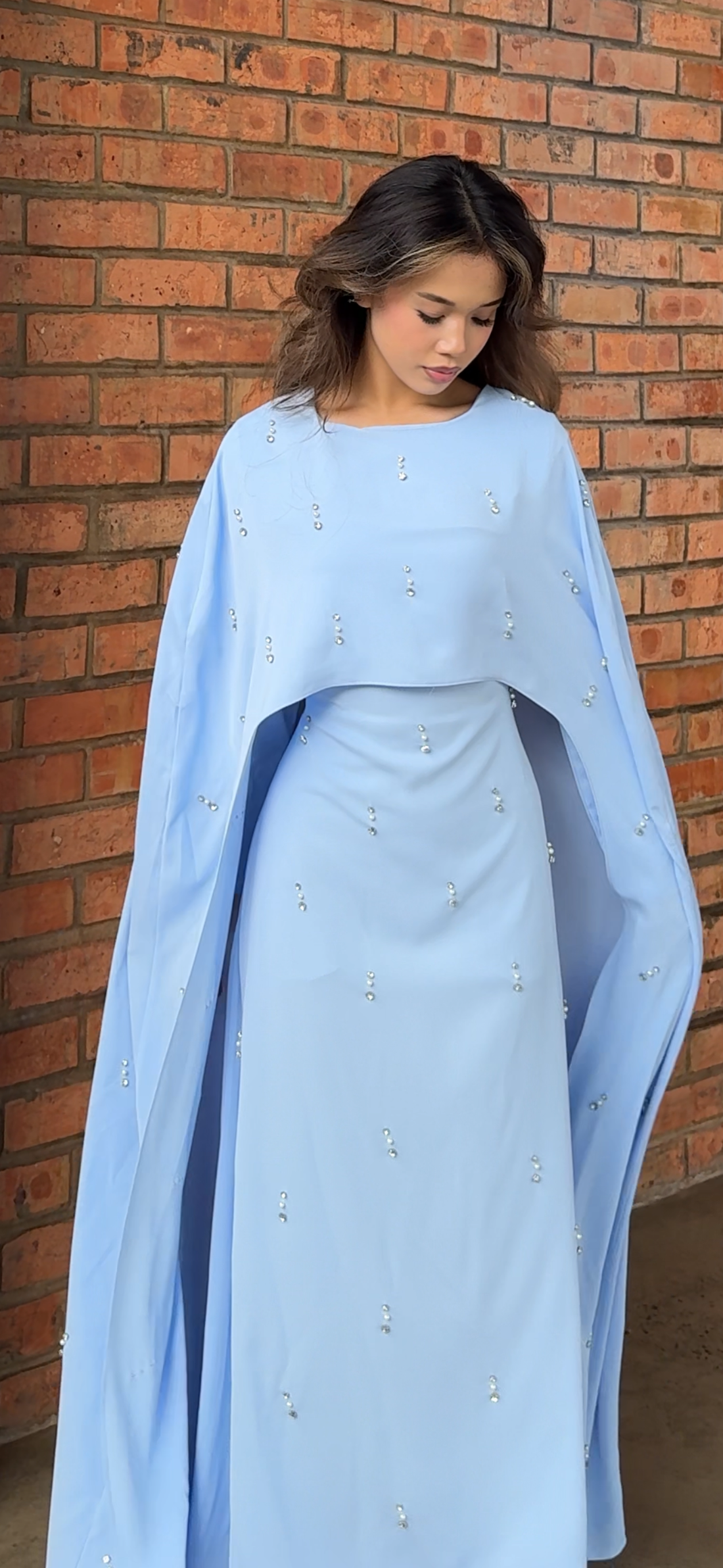 Celeste- Cape Dress