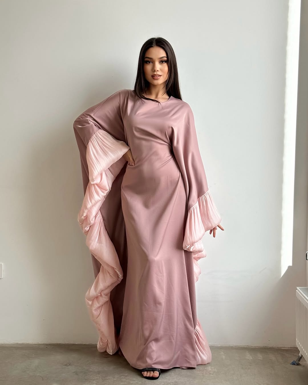 Aurora Flutter Ruffle Dress